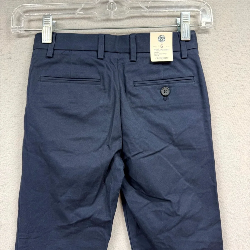Crewcuts by J CREW Dress Pants Boys 6 Fits 23x20* Navy Formal Slim Thompson NEW
